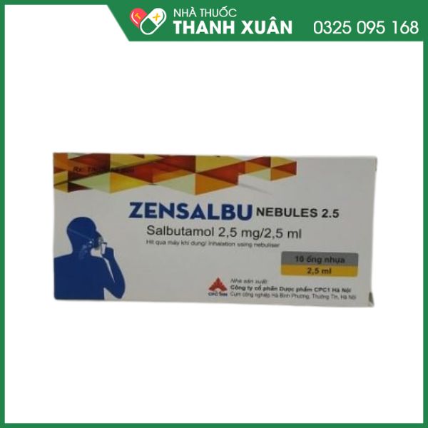 Zensalbu Nebules 2.5 điều trị hen nặng cấp tính